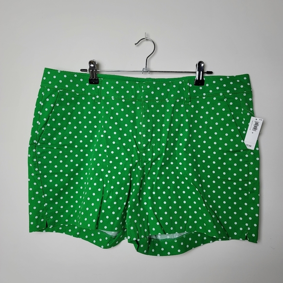 Old Navy Pants - NWT old navy green white polka dots size 14